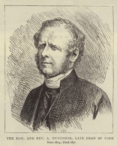 The Honourable and Reverend A. Duncombe, Late Dean of York by English School